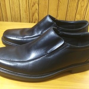 Bostonian Men's Black Leather Loafers Dress Shoes
